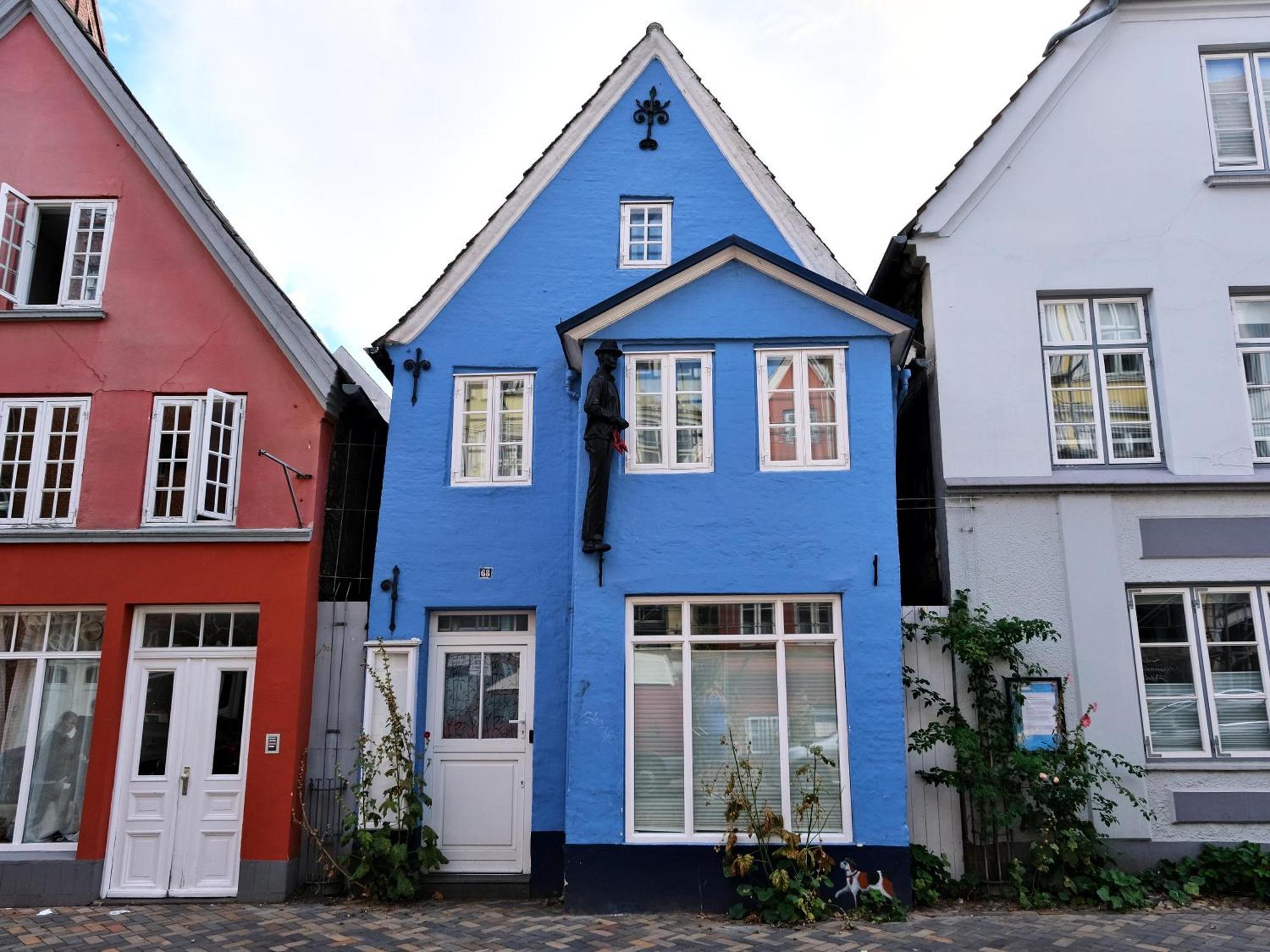Hafenblick Ferienwohnung In Der Altstadt Mit Parkplatz Flensburg Dış mekan fotoğraf