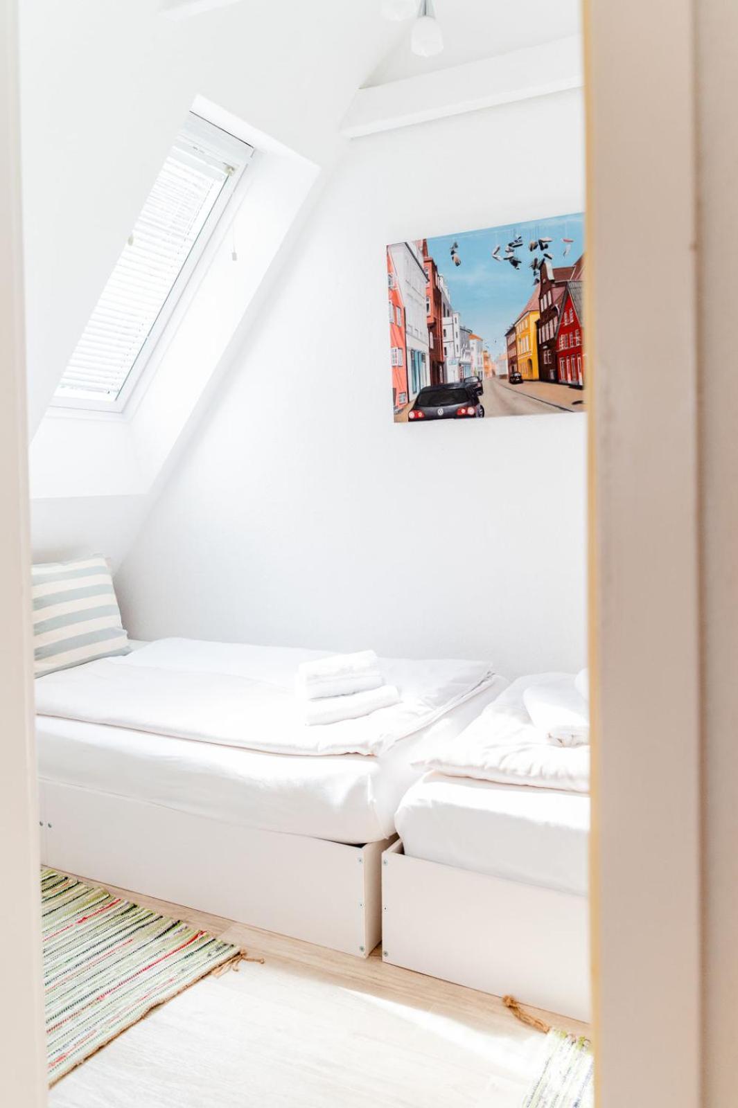Hafenblick Ferienwohnung In Der Altstadt Mit Parkplatz Flensburg Dış mekan fotoğraf